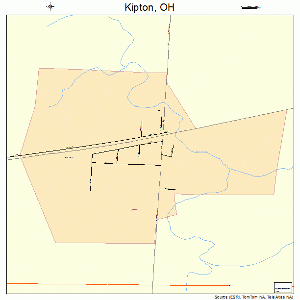 Kipton, OH street map