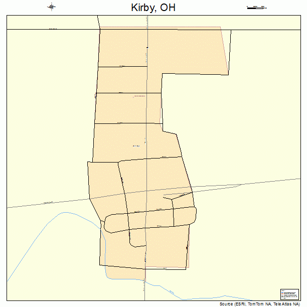 Kirby, OH street map