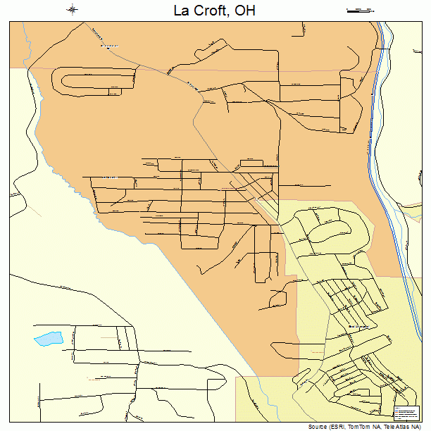 La Croft, OH street map