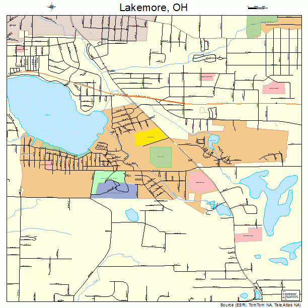 Lakemore, OH street map