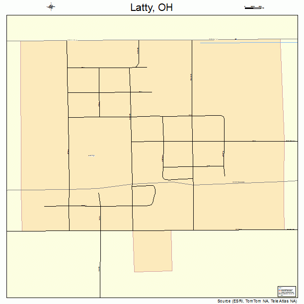 Latty, OH street map