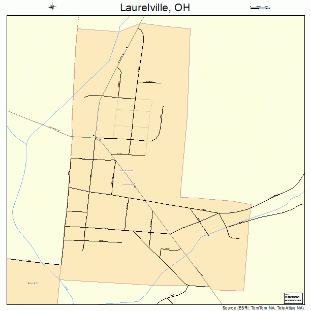 Laurelville, OH street map