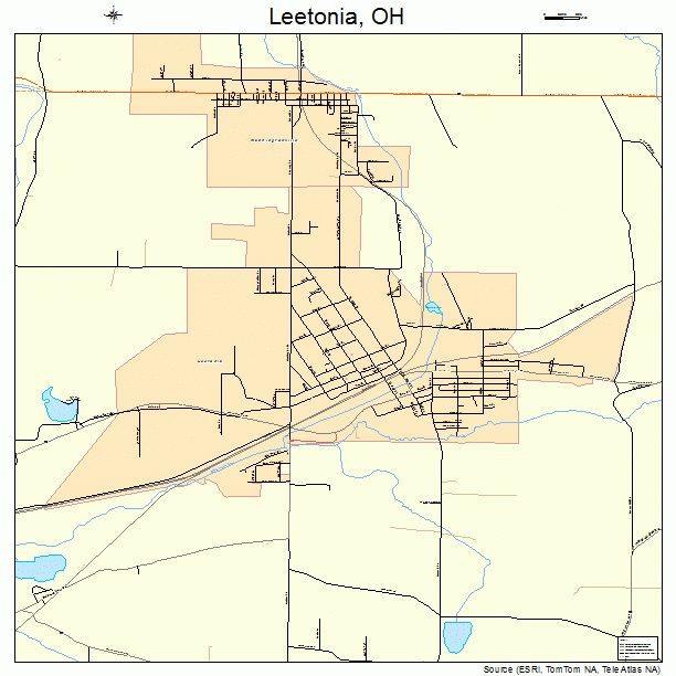 Leetonia, OH street map