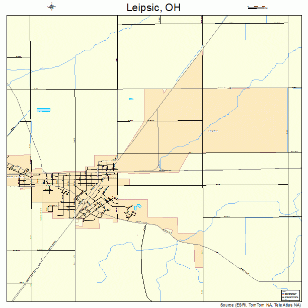 Leipsic, OH street map