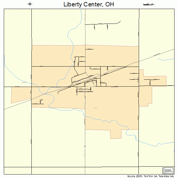 Liberty Center, OH street map