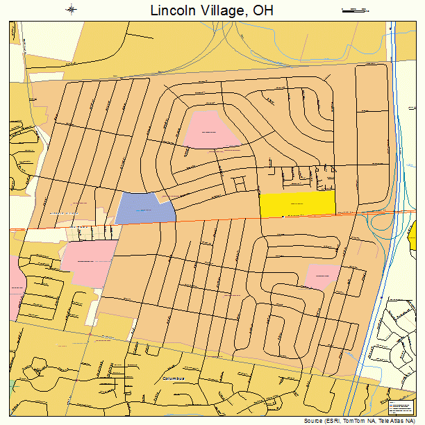 Lincoln Village, OH street map