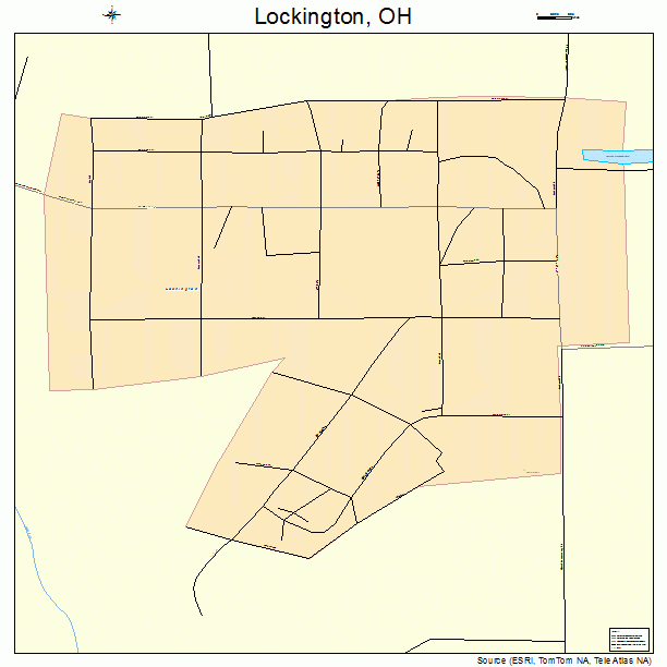 Lockington, OH street map