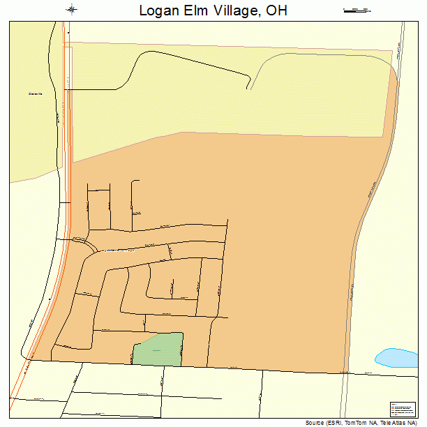 Logan Elm Village, OH street map