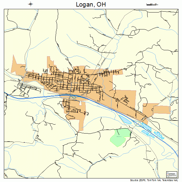 Logan, OH street map