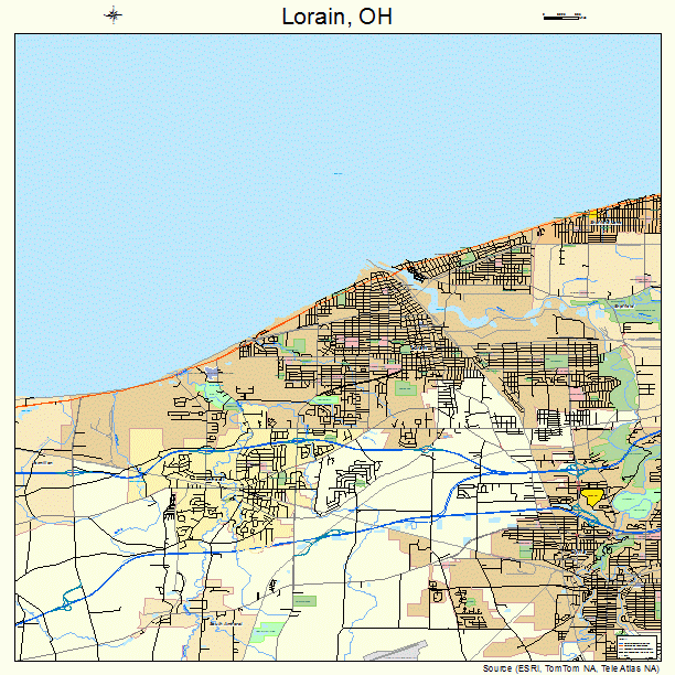 Lorain, OH street map