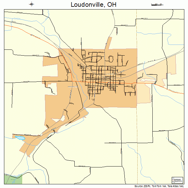 Loudonville, OH street map