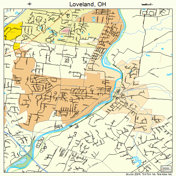 Loveland, OH street map