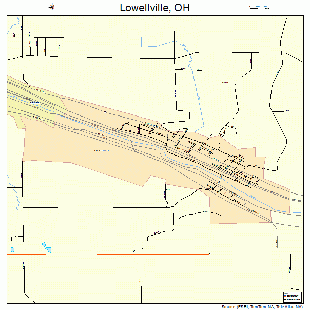 Lowellville, OH street map