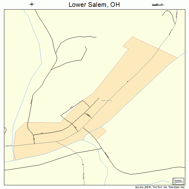 Lower Salem, OH street map