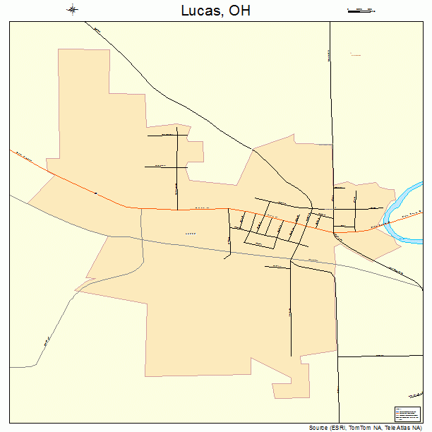 Lucas, OH street map