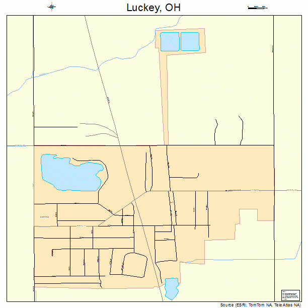 Luckey, OH street map