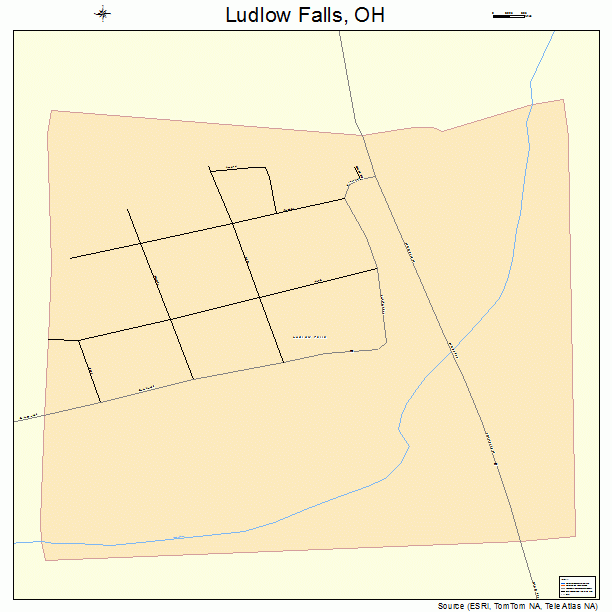 Ludlow Falls, OH street map