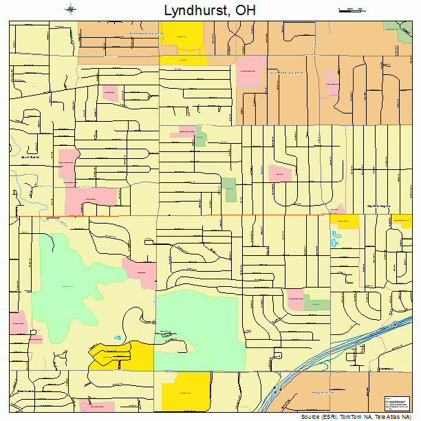Lyndhurst, OH street map