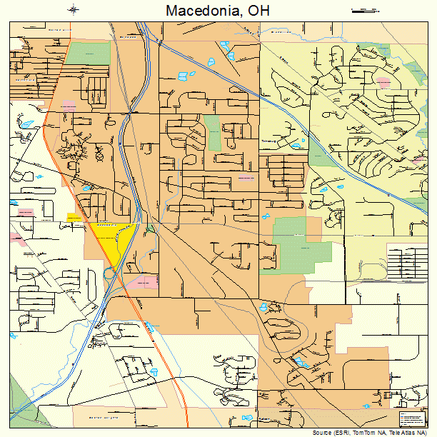 Macedonia, OH street map