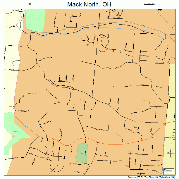 Mack North, OH street map