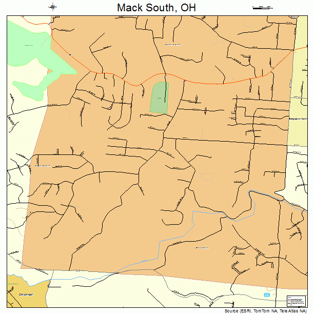 Mack South, OH street map