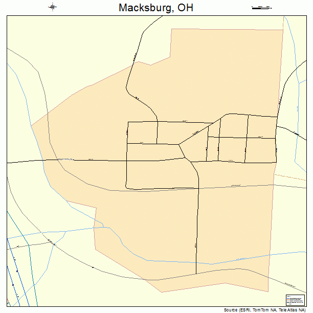 Macksburg, OH street map