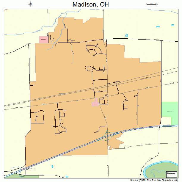 Madison, OH street map