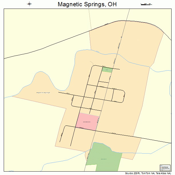 Magnetic Springs, OH street map