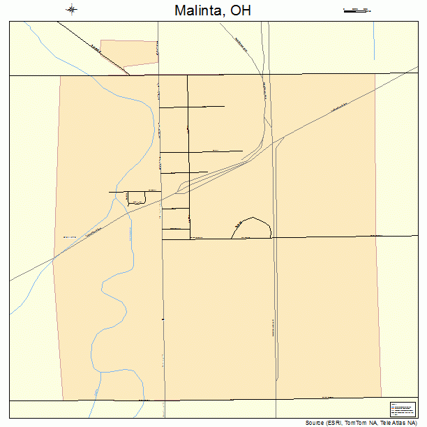 Malinta, OH street map