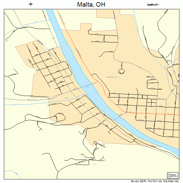 Malta, OH street map