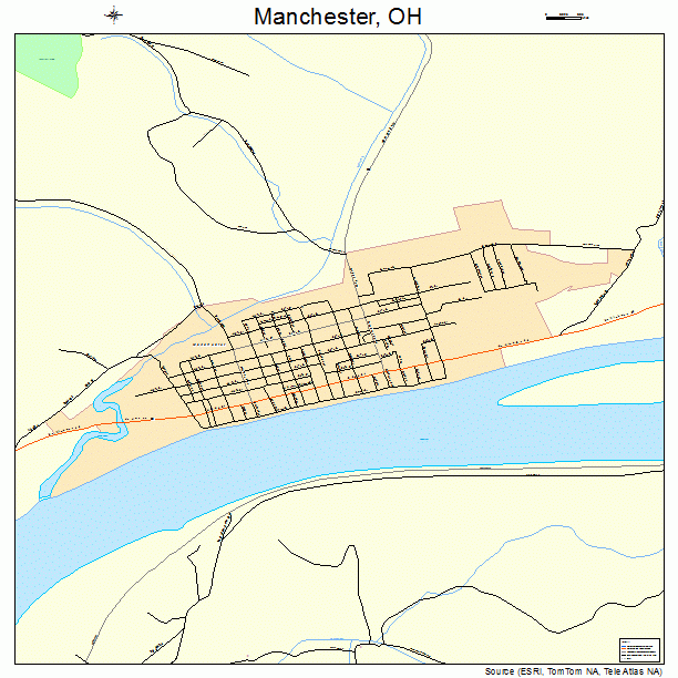 Manchester, OH street map