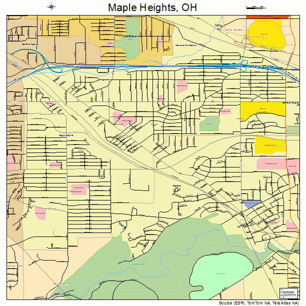 Maple Heights, OH street map