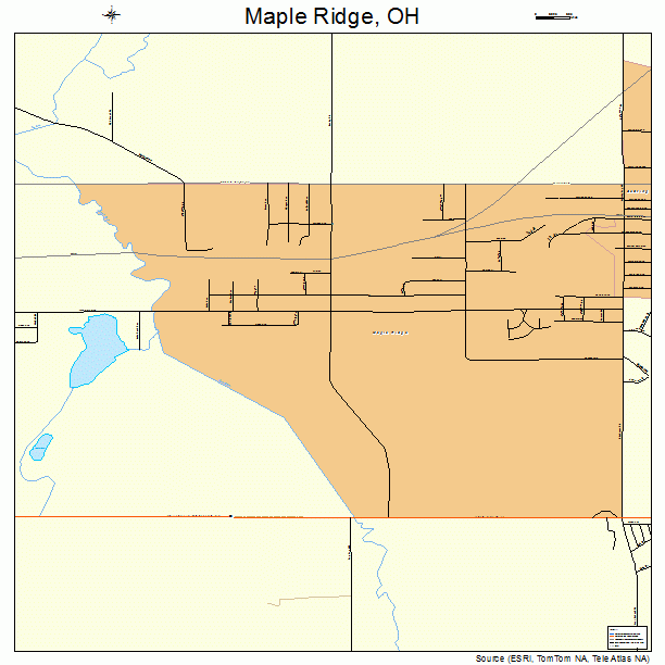Maple Ridge, OH street map