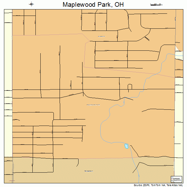 Maplewood Park, OH street map