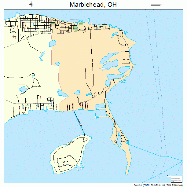 Marblehead, OH street map