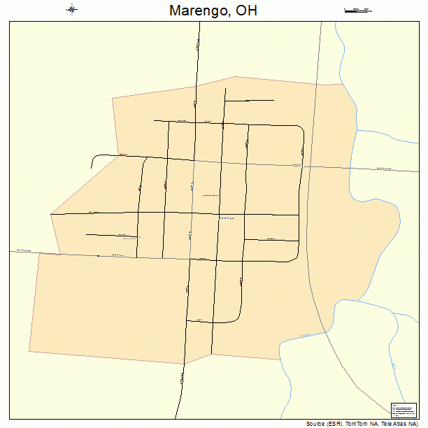 Marengo, OH street map