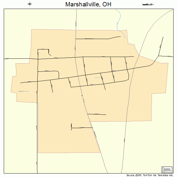 Marshallville, OH street map