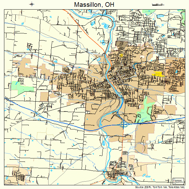 Massillon, OH street map