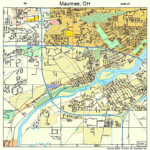 Maumee, OH street map