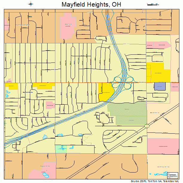 Mayfield Heights, OH street map