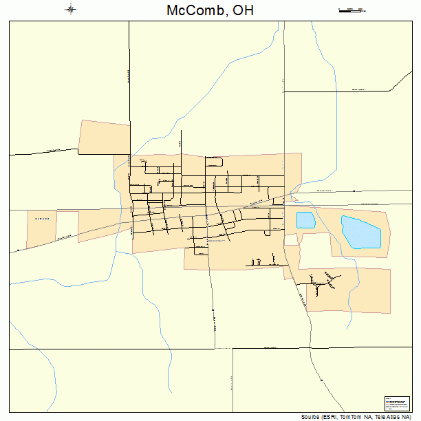 McComb, OH street map