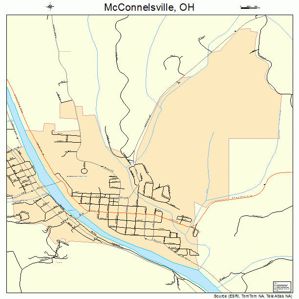 McConnelsville, OH street map