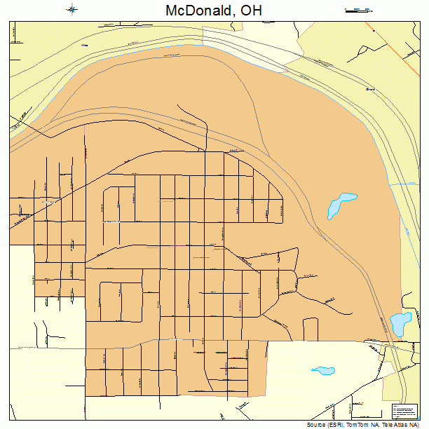 McDonald, OH street map