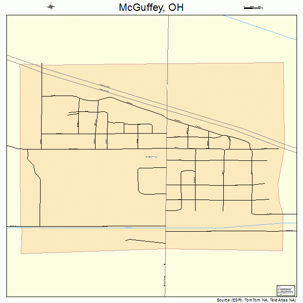 McGuffey, OH street map