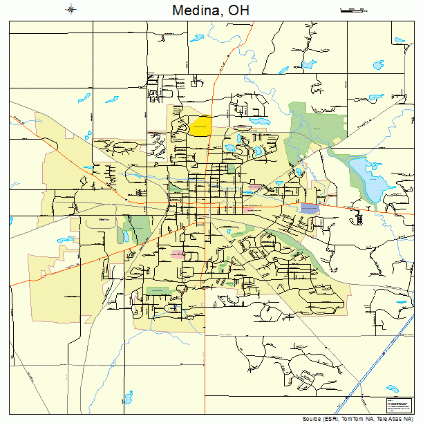 Medina, OH street map