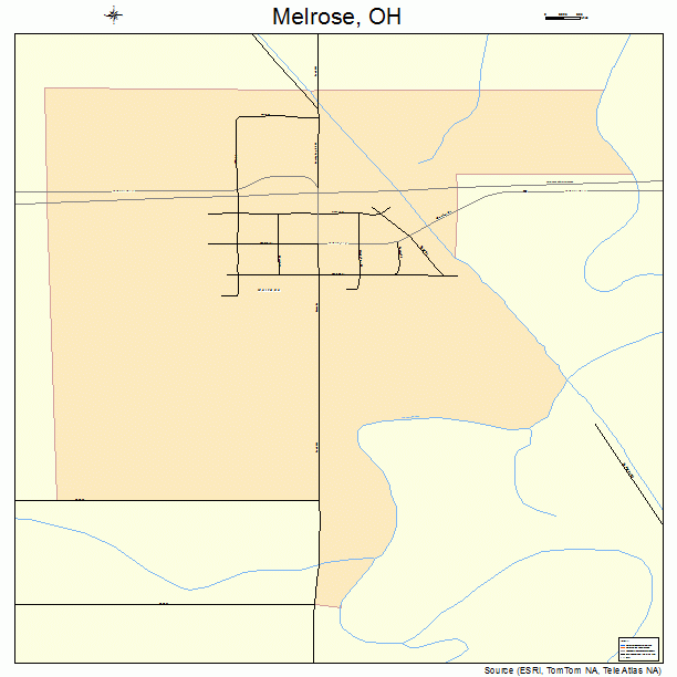 Melrose, OH street map