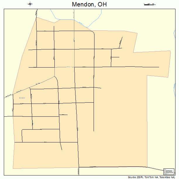 Mendon, OH street map