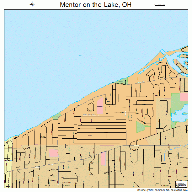 Mentor-on-the-Lake, OH street map