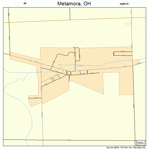 Metamora, OH street map