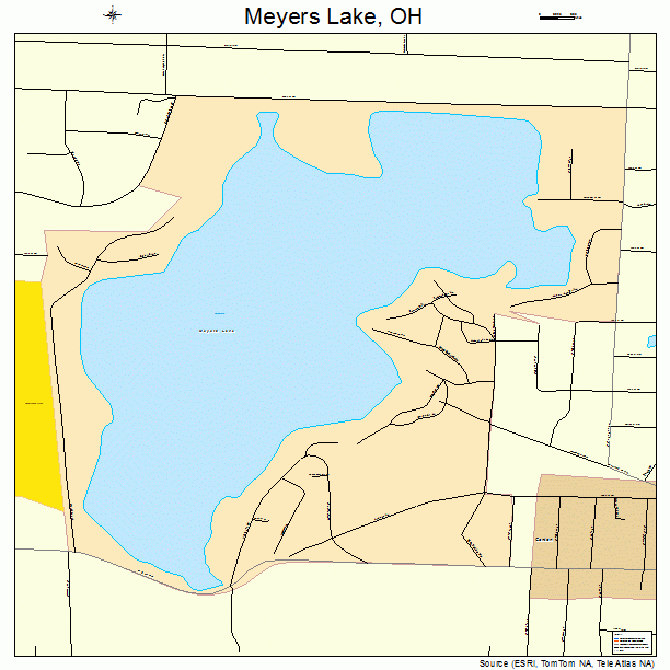 Meyers Lake, OH street map